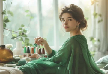 Comment choisir la couleur de vernis parfaite pour une robe verte